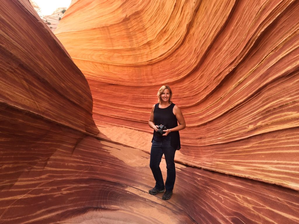 Stephanie at The Wave in Utah
