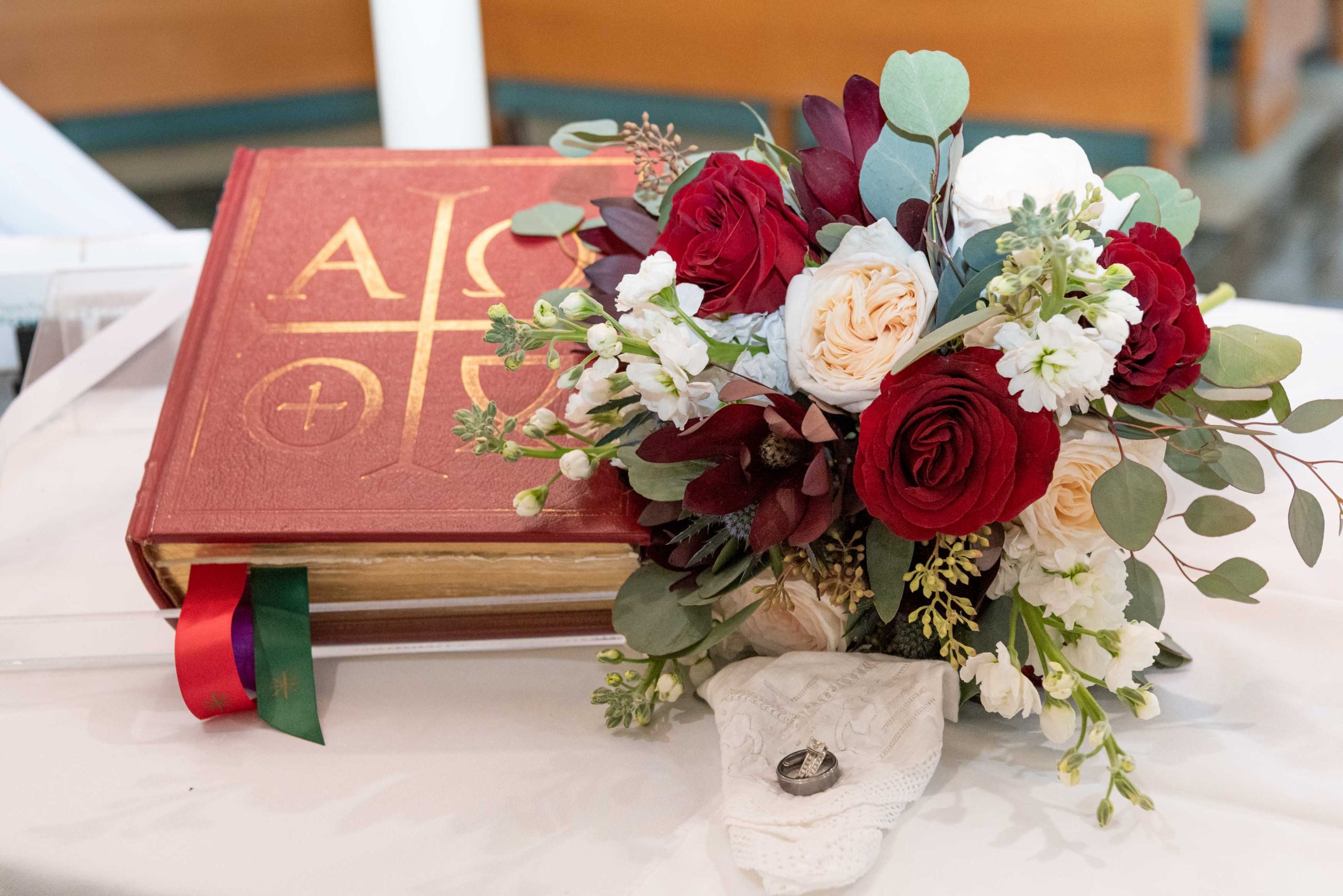 flowers and bible
