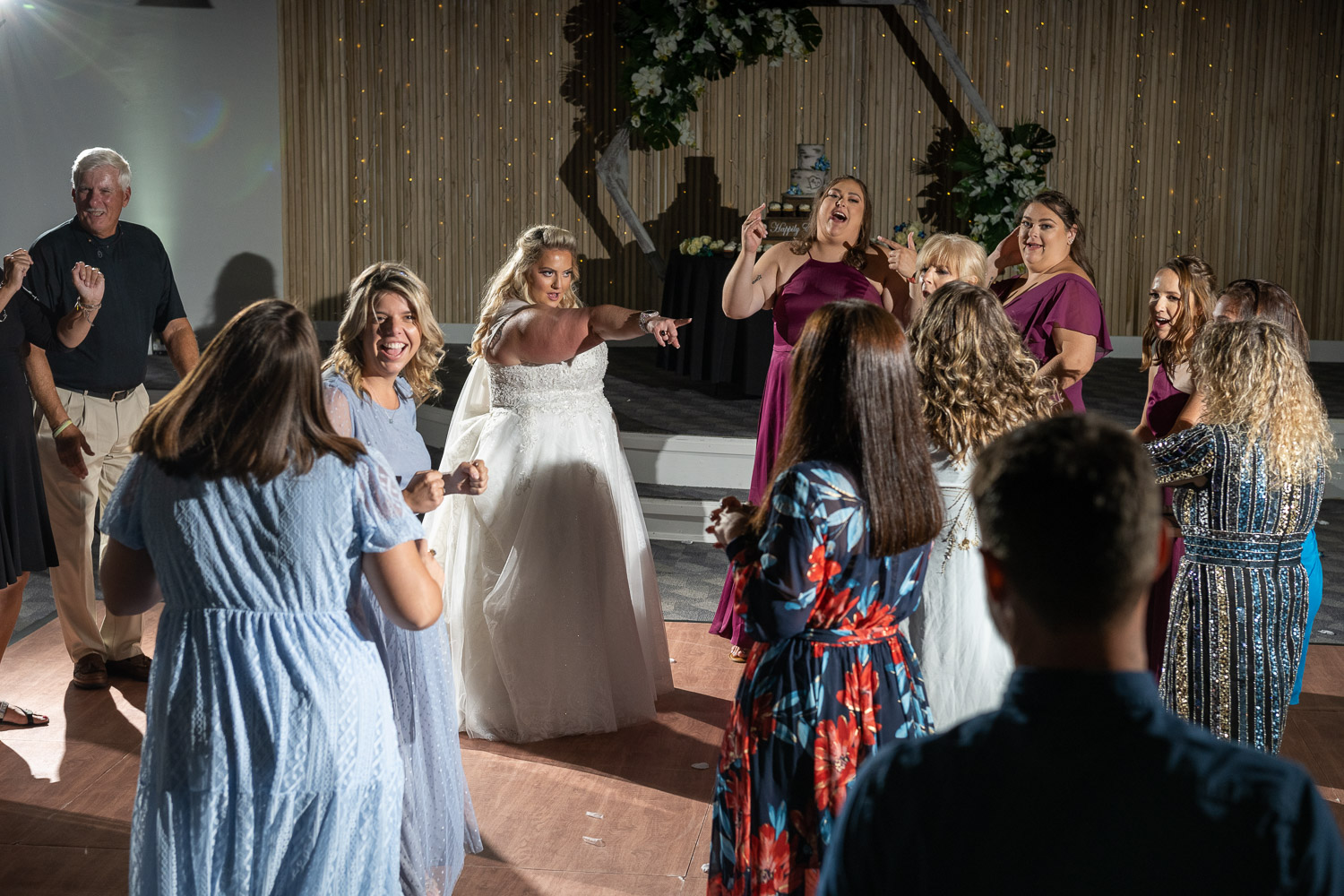 dance floor at the wedding