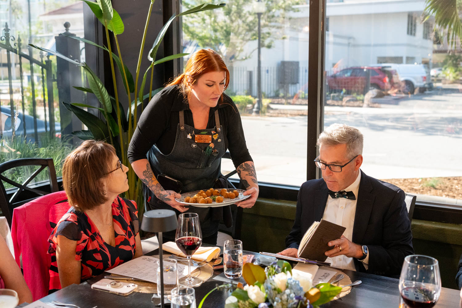 food being served during dinner