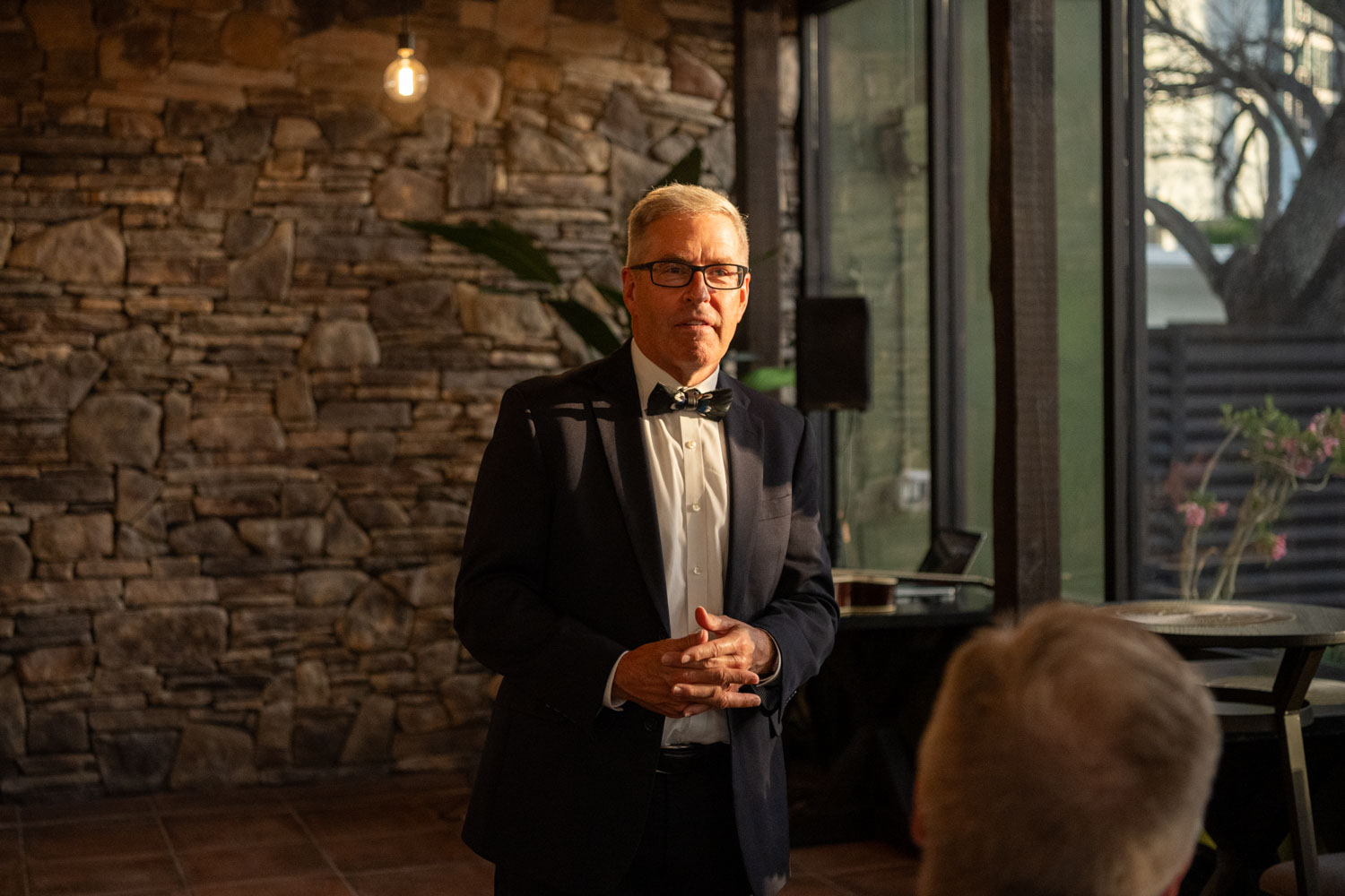 best man gives a speech