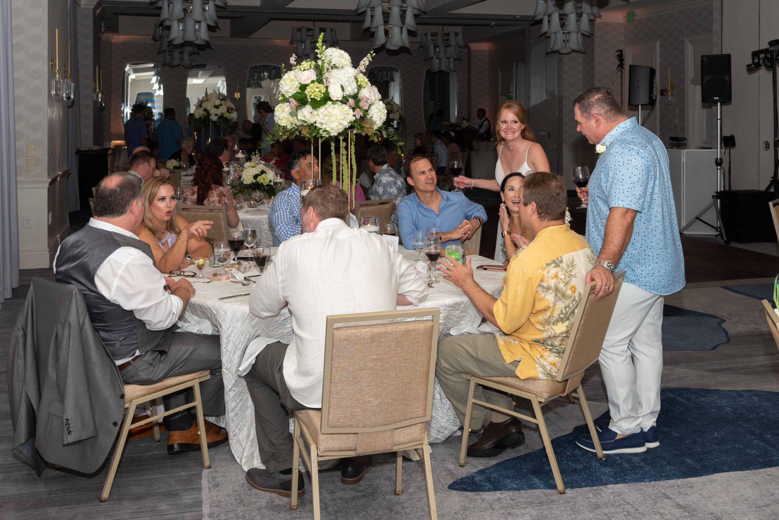 reception room with guests