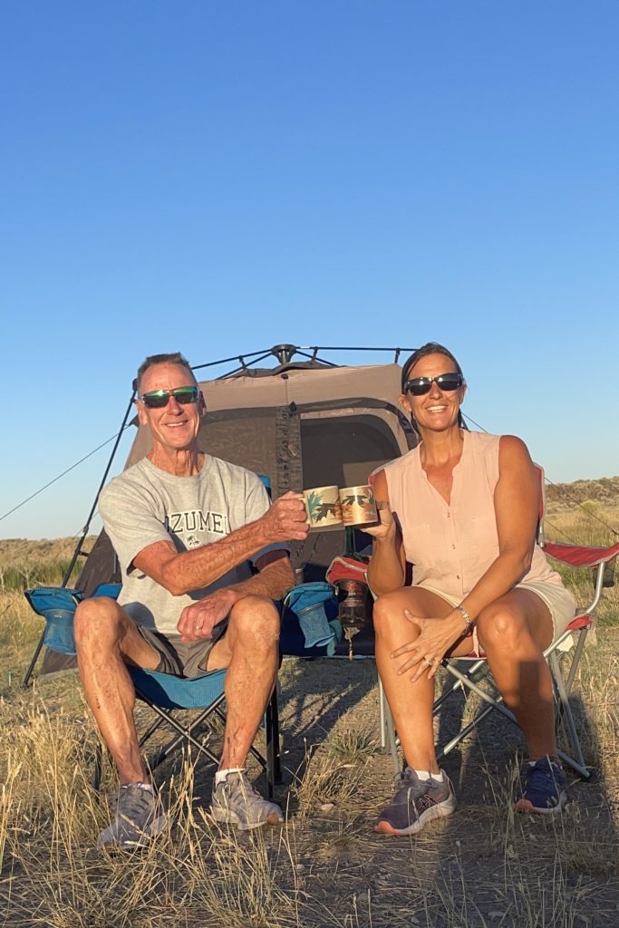 Stephanie and Mike camping