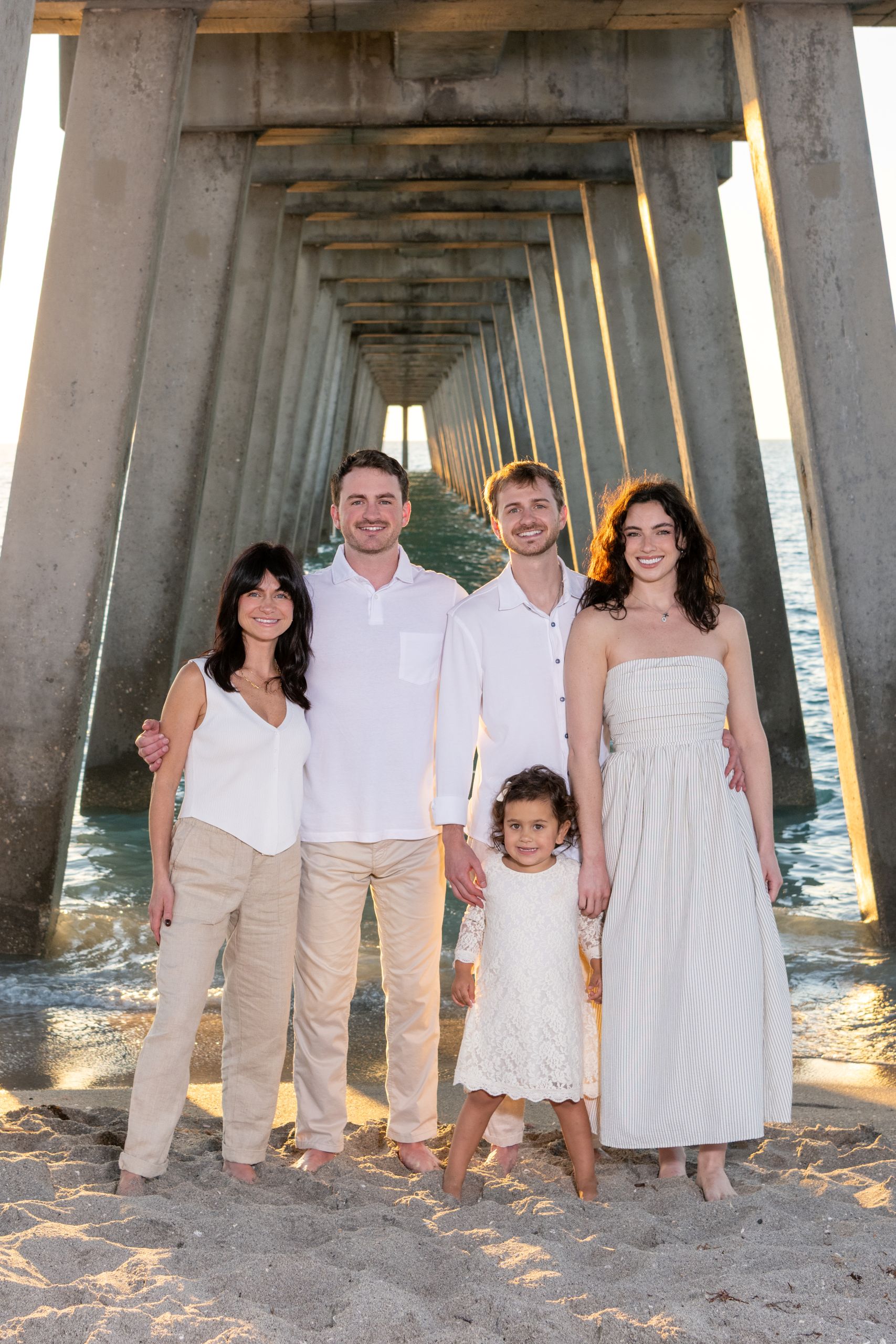 siblings under the pier