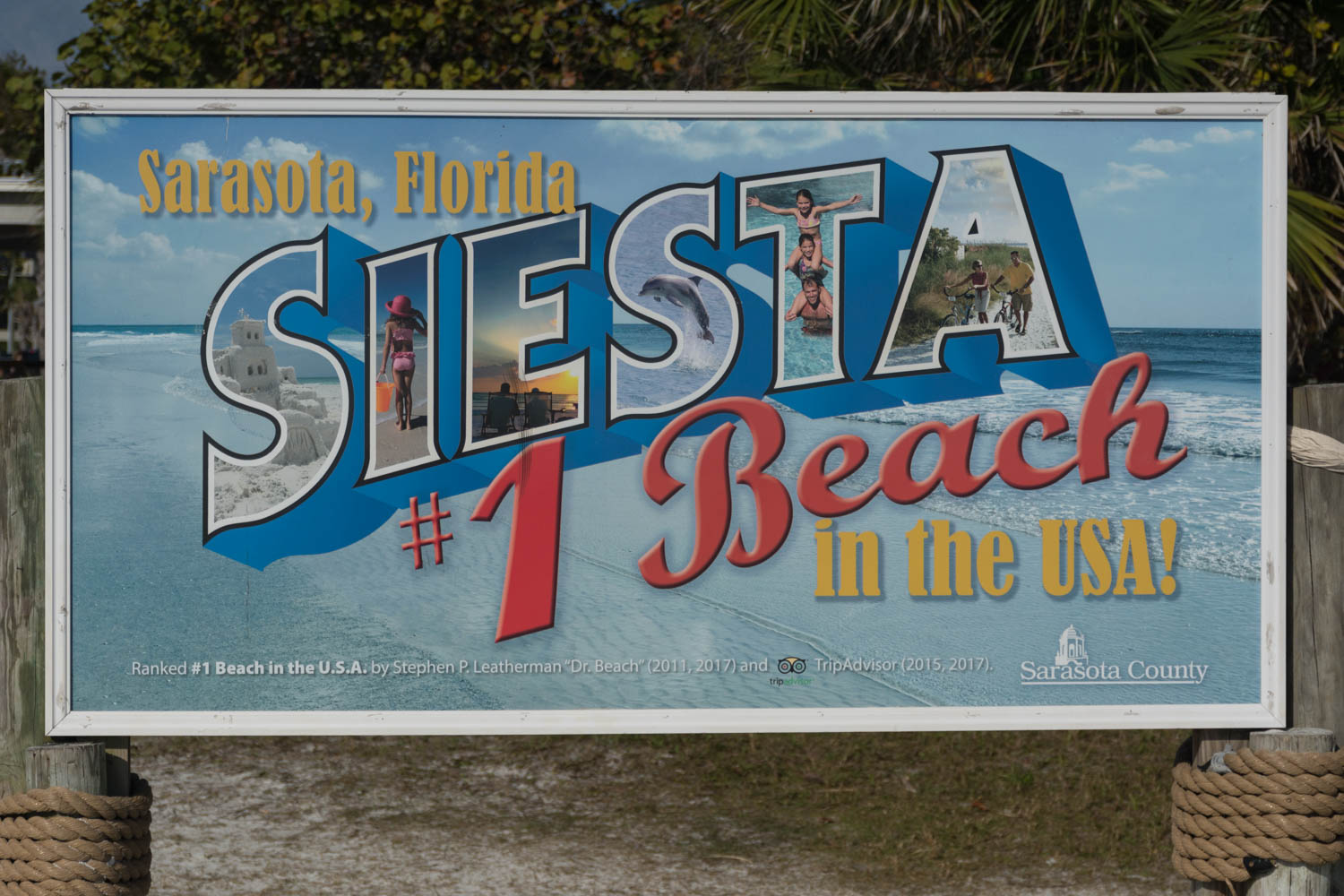 Siesta Key Beach sign