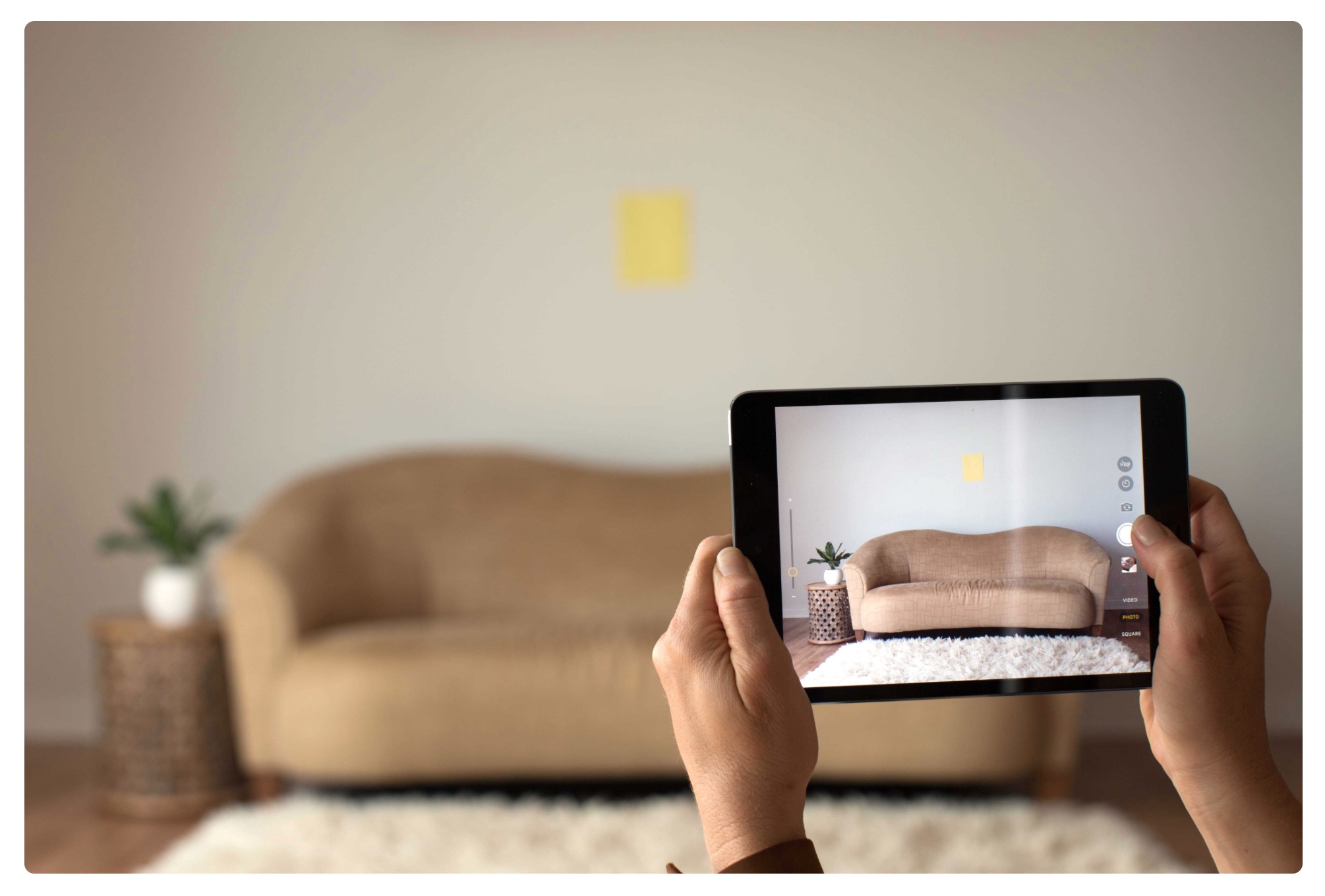 taking a picture of your wall