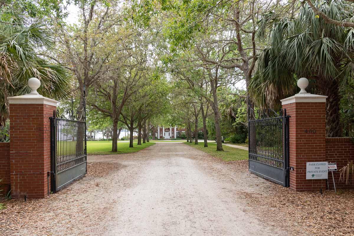 the front entrance gate at Bay Preserve at Osprey