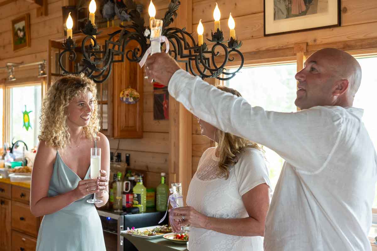 daughter gives a toast