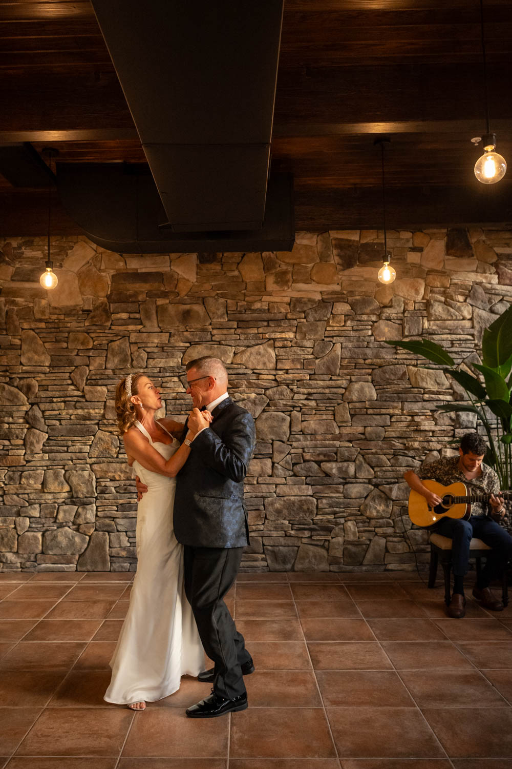 bride and groom dance during their wedding reception at Sage SRQ