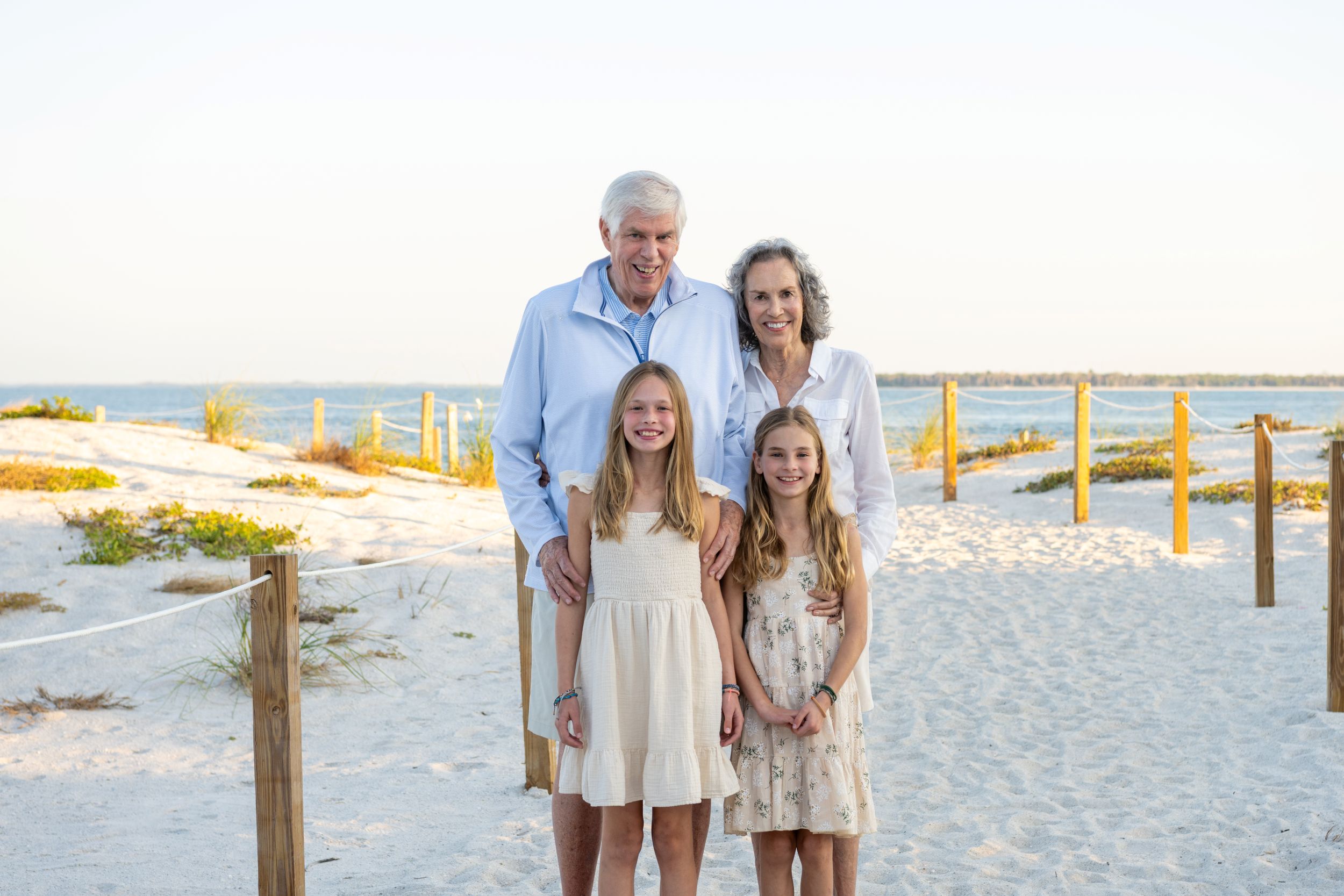 a special moment with grandparents and their granddaughters